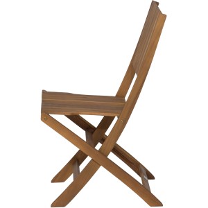 Beiger Siena Garden Falun Klappstuhl aus Akazienholz, ideal für Garten und Terrasse.