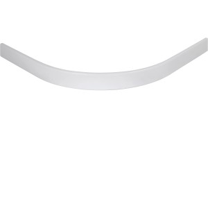 Schulte ExpressPlus Duschbeckenschürze, rund, Alpinweiß, 90x90 cm.