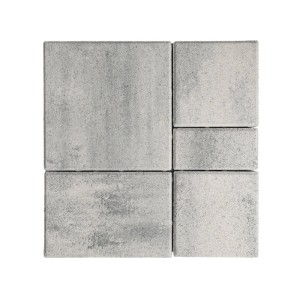 Premac Pflaster Klasiko Mehrformat, 6 cm, Anthrazit-Weiß, Betonpflastersteine.
