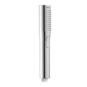 Schütte Handbrause Bellaqua Chrom, elegante Stabbrause für Dusche mit Antikalk-Noppen.