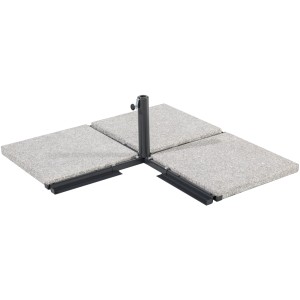 Schneider Plattenständer für Sonnenschirme, anthrazitgrauer Stahl, ohne Platten.