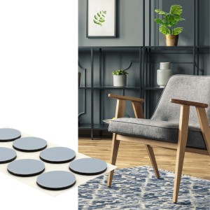 Wagner Gleiter-Set EH1117 PTFE Ø 17 mm x 15 mm Grau 16-tlg.