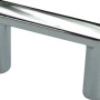 Glänzender Chrom Möbelgriff 1601 aus Metall für Schränke und Schubladen.
