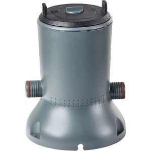 Summer Fun Solar-Pool-Kartuschenfilteranlage, graue Poolpumpe mit Solarmodulanschluss.