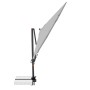 Hellgrauer Doppler Ampelschirm MyZone 210x210 cm mit Dreh- und Neigungsfunktion.