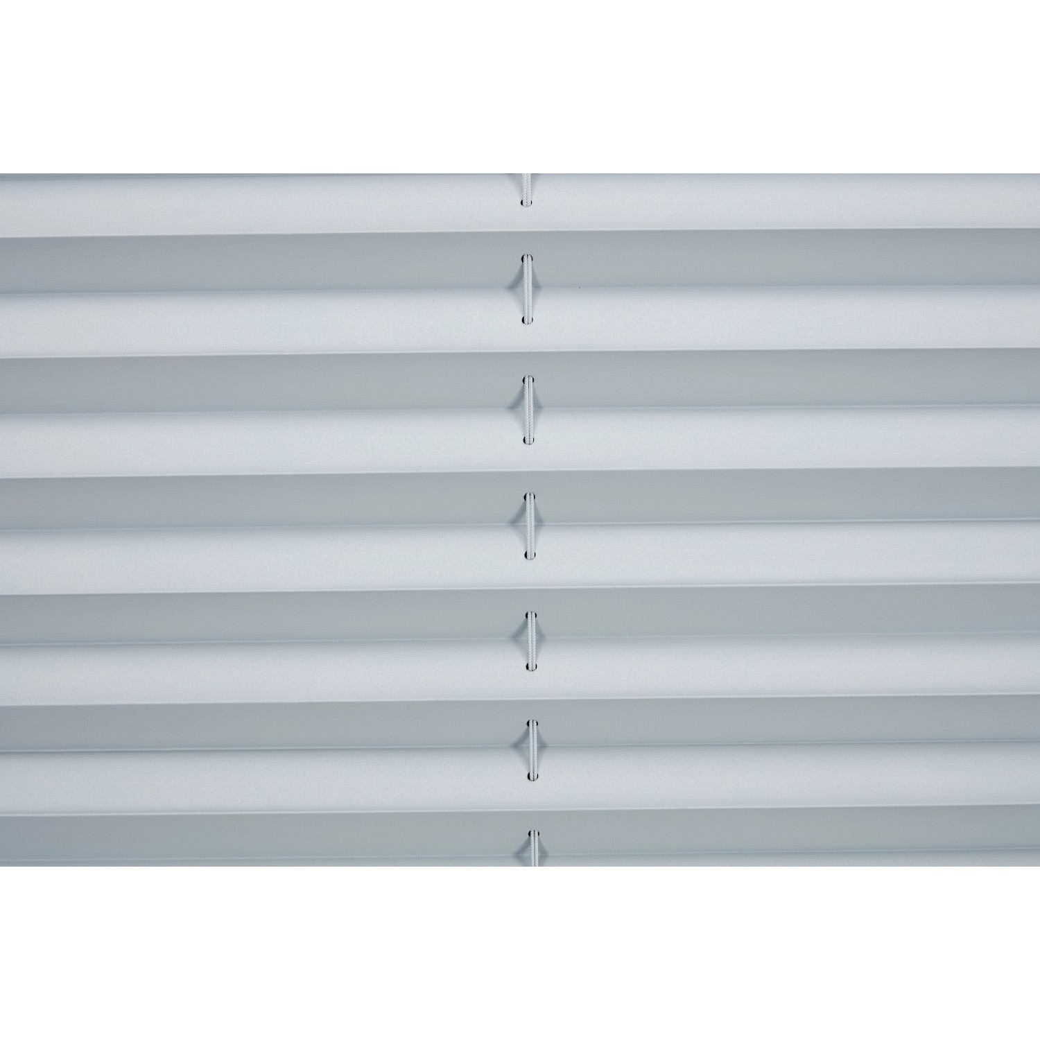 Hellgraues Thermo-Spannplissee Toledo, 90x130 cm, für Fenster, mit Hitzereflektion.