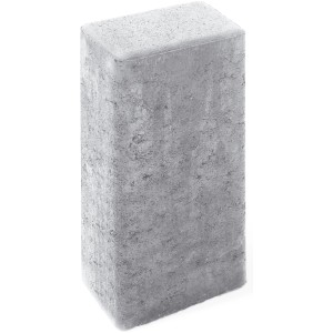 Rechteckige, graue Beton-Palisade, 40 cm hoch, zur Gestaltung von Gartenwegen und -begrenzungen.