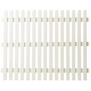 Plus Holz Vorgartenzaun Retro Nadeholz Weiß 150 x 120 cm