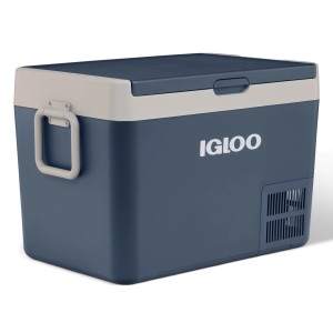 Igloo Kompressor-Kühlbox ICF60, 59L, rauchblau. Tragbare Kühlbox für Auto & Camping.