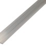 Silbernes, gleichschenkliges Winkelprofil aus Aluminium, 20x20x2000 mm, für Befestigungen.