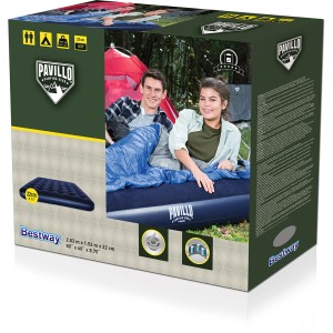 Verpackung des Bestway Gästebetts (203x152x22cm) für Camping & Reise.