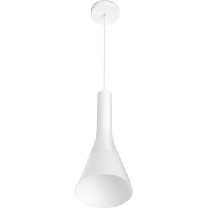 Weiße Philips Hue LED Pendelleuchte Explore mit Dimmer für stimmungsvolles Licht.