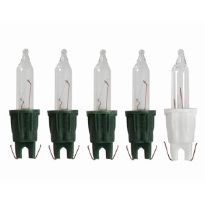 Ersatz-Leuchtmittel Klar für Kunsttanne, 5er Set (4 normale, 1 Sicherheitsbirne)