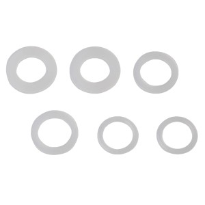 Kirchhoff Mischdüsen Dichtungsset, 6 Silikondichtungen für M16IG, M18AG, M20AG.