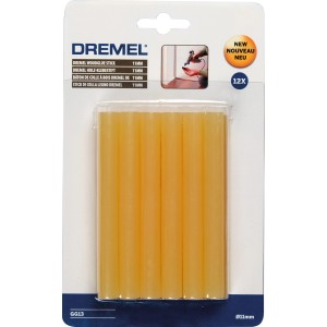Dremel Holz-Klebestifte 11 mm GG13, 12 Stück im Set für Heißklebepistole.