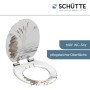 Schütte WC-Sitz Balance mit Holzkern und Absenkautomatik, Motiv Steine/Wasser.