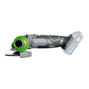 LUX Akku-Winkelschleifer A-WS-20/115A aus dem 3in1 Akku-Maschinenset, mit Akku.