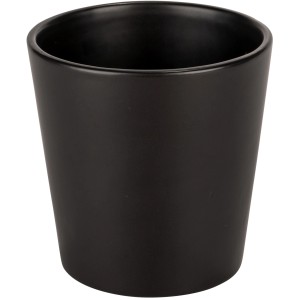 Schwarzer Wenko Kräutertopf Kuro aus Keramik für Grillutensilien.