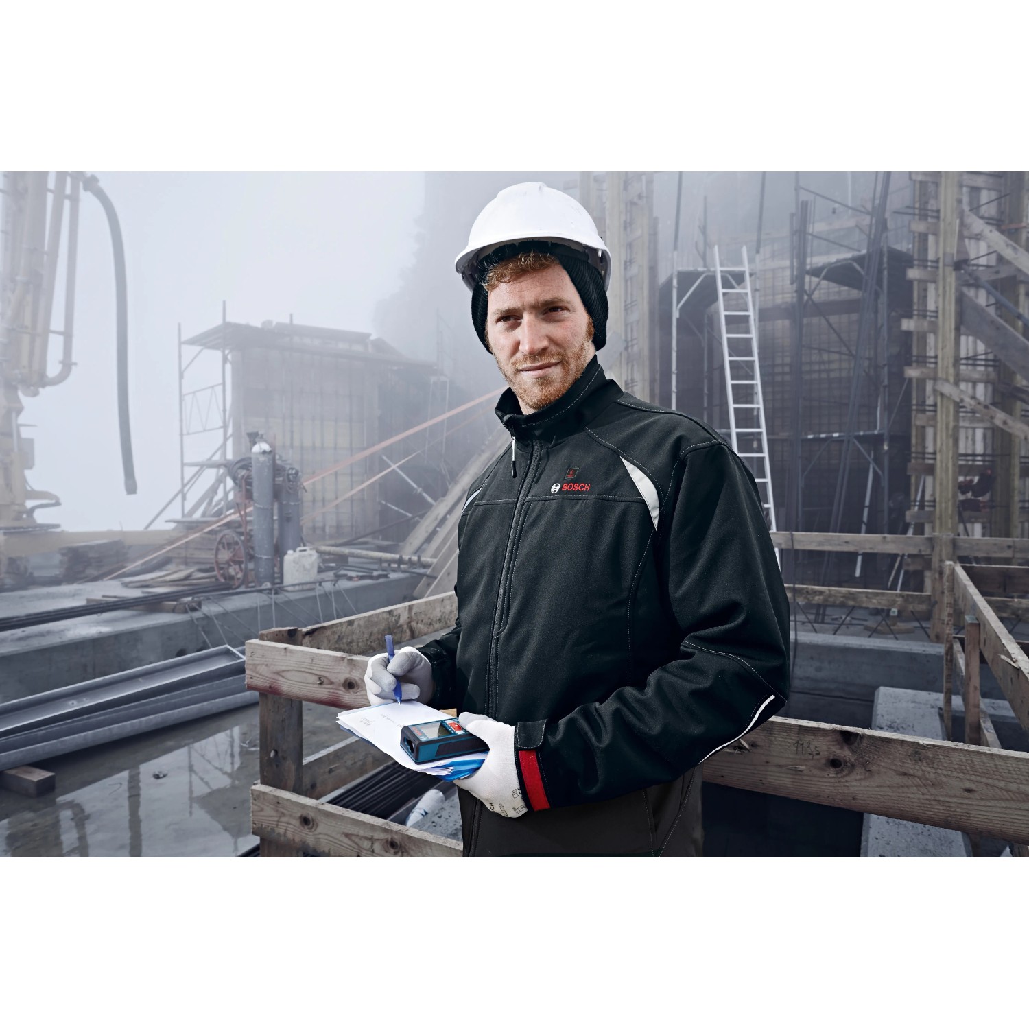 Bosch Professional Beheizbare Jacke Heat Jacket 10,8 V Schwarz XL