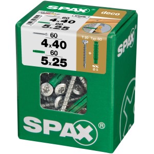 Spax Linsenkopf Holzschraube T-Star plus-Antrieb Ø 4 mm x 40 mm 120 Stück