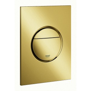 Grohe Nova Cosmopolitan S WC-Drückerplatte in Cool Sunrise Gold.