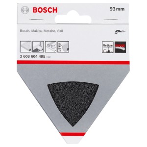 Bosch Schleifvlies Medium K180, 93mm, für Deltaschleifer zum Reinigen und Polieren.