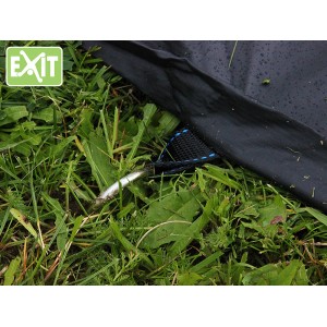 EXIT Abdeckplane für ebenerdiges Trampolin (D366cm) mit Hering zur Befestigung im Gras.