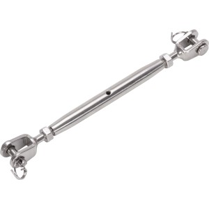 Wantenspanner aus Edelstahl M5 x 80 mm zum Spannen von Seilen.