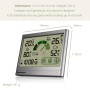 Bresser VentAir H Thermo-Hygrometer Anthrazit mit Temperatur-, Feuchtigkeitsanzeige und Lüftungsempfehlung.