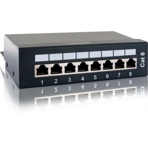 Schwaiger 8-Port CAT 6 Patchpanel für RJ45