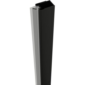Sanotechnik Magnetprofil für Elite Nischendusche, schwarz/silber, Zubehör für Duschen.