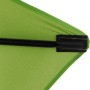 Detailaufnahme: Grüner Siena Garden Marktschirm (140x210 cm) mit Knickfunktion.