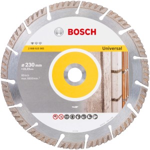 Bosch Diamant-Trennscheibe, 230mm, Universal für Winkelschleifer zum Schneiden von Beton und Mauerwerk.