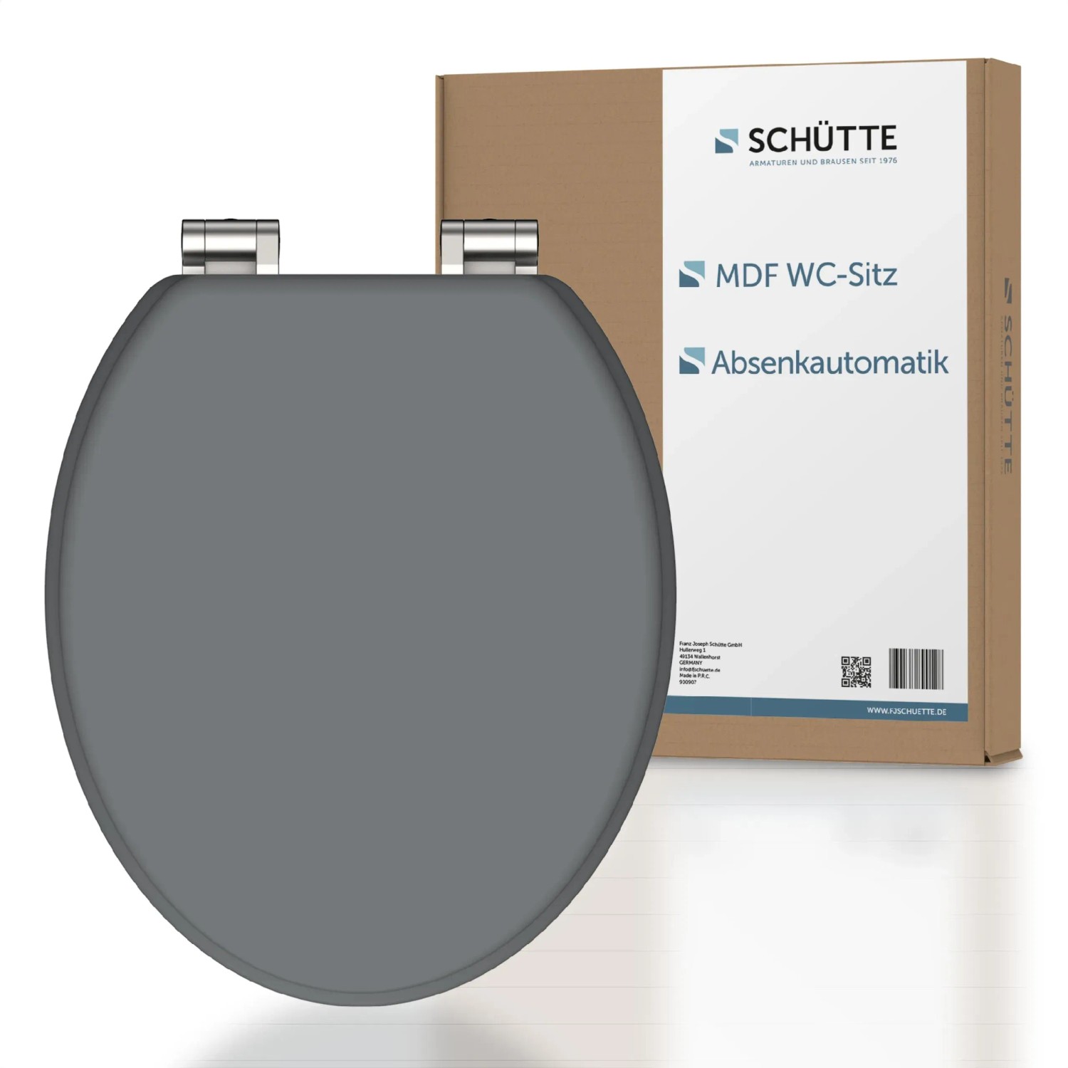 Schütte WC-Sitz MDF Spirit Grey mit doppelter Absenkautomatik kaufen bei OBI
