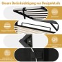 okwish Polsterbett 90x200cm mit LED Stauraum USB Kopfteil Grau ohne Matratze_8