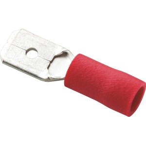 Rote Flachsteckhülse für Kabel von 0,5-1,5 mm², Autoelektrik.