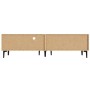okwish TV Schrank mit Stauraum Fächern Wohnzimmer 180x35x49cm Natur_9