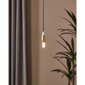 Eglo G9 LED-Leuchtmittel mit warmweißem Licht in Goldener Fassung.