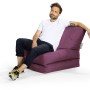 Sitting Point Sessel Twist Scuba Aubergine, bequemer Sitzsack für entspanntes Sitzen.
