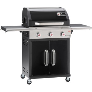 Landmann Gasgrill Triton PTS 3.0 mit 3 Brennern Schwarz