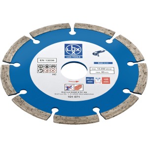 LUX Diamant-Trennscheibe Universal, 125 mm für Winkelschleifer.