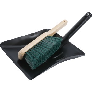 Kehrgarnitur Metall-Holz 2-teilig