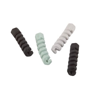 Fix-o-moll Kabelschutz, mehrfarbig, 4 Stück, für Kabel bis 3,5 mm Durchmesser.