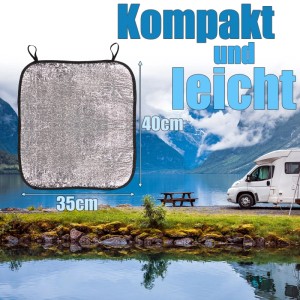BigDean 2X Thermo Sitzkissen 35x40cm Outdoor Event Alu Kissen Faltbar