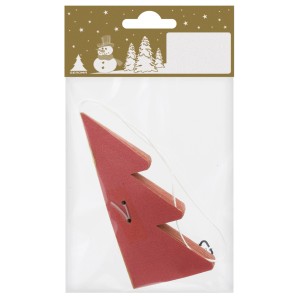 Weihnachtsdekoration Tanne aus Papier zum Auffalten Rot