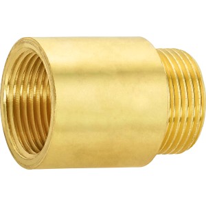 Hahnverlängerung aus Messing, 24,1 mm x 26,4 mm, zur Verlängerung von Armaturenanschlüssen.