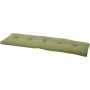 Siena Garden Banksitzkissen Comfort, 140 cm, olivegrün, mit Steppung und Bindebändern.