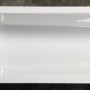 Weiße Sanotechnik Körperform-Badewanne Gala, 170x75 cm, Aufsicht.
