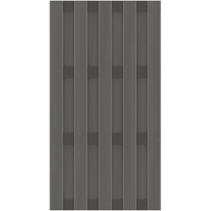 Sichtschutzelement Jumbo WPC Anthrazit Alu-Riegel 179 cm x 95 cm