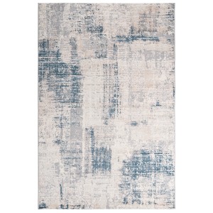 Moderner blauer Teppich (170x120) mit 3D-Effekt von Obsession, Modell My Salsa.